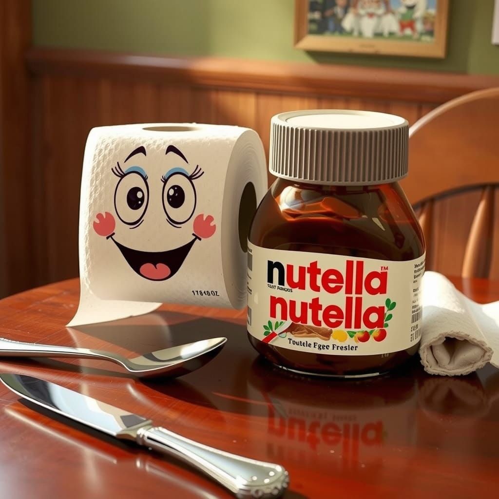 Nutella and Toilet Paper Share a Romantic Night In
