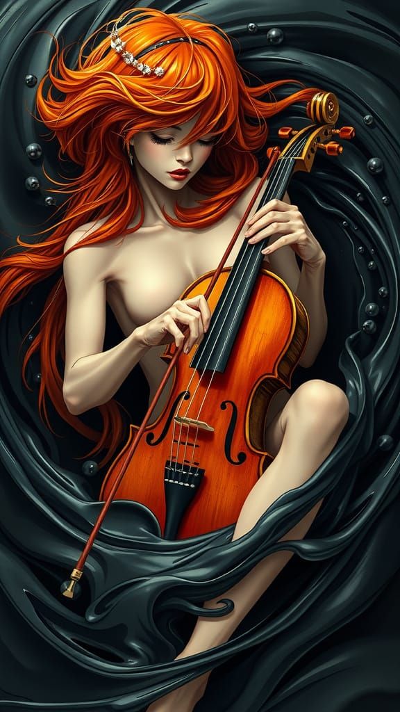 CyberGirl in Harmony with the Vortex