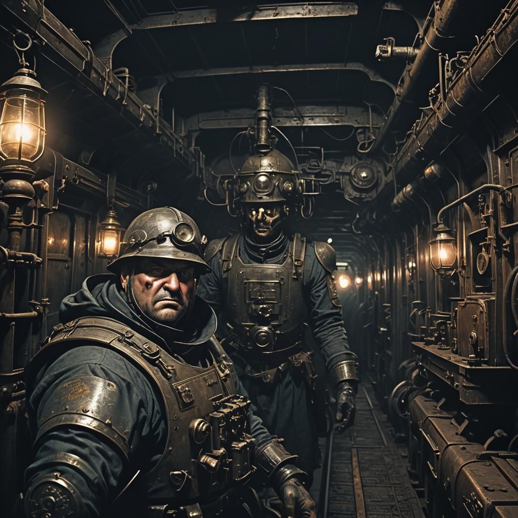Gothic Horror Black Ops Agent in Armored Train