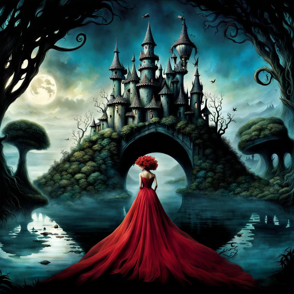 Flatlandia in the Style of Tim Burton