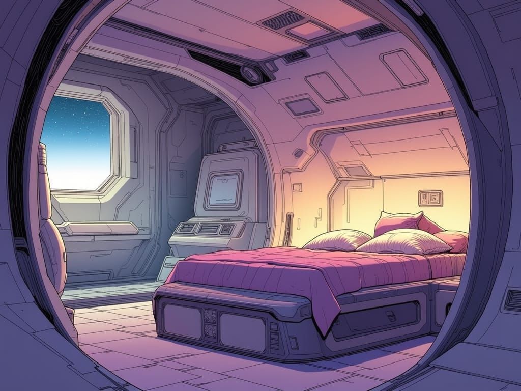 Spaceship Sleeping Quarters 1