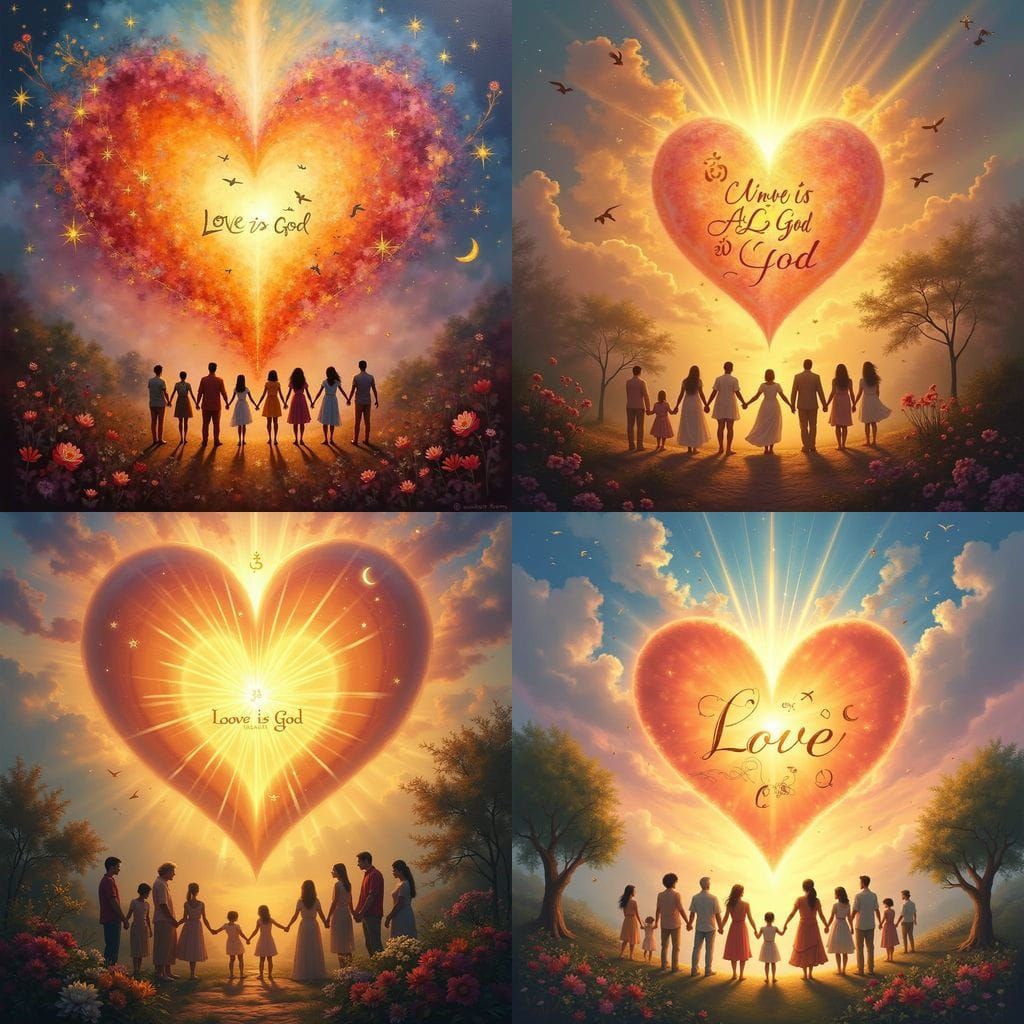 Love as Divine Radiance in a Universal Tapestry