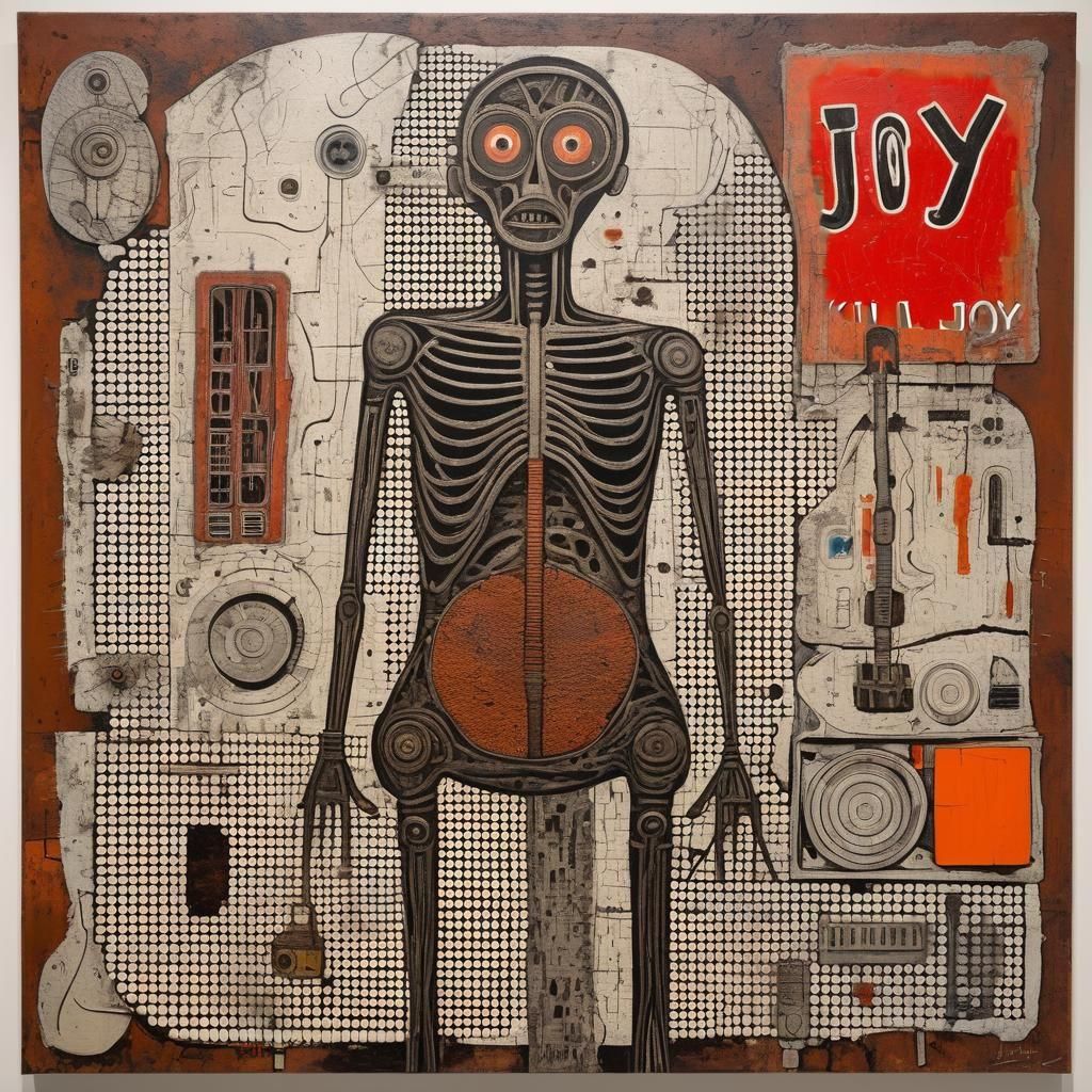 Surreal Decay: An Abstract Modern Painting