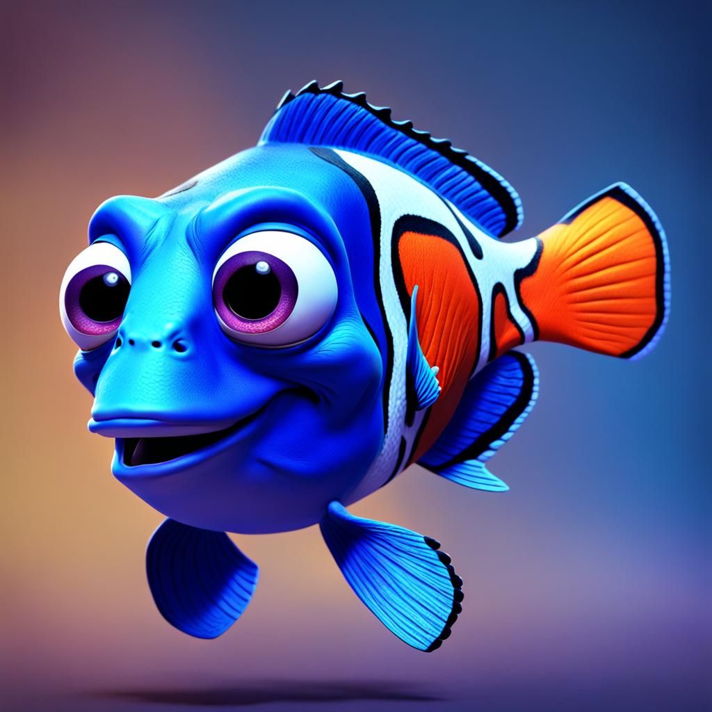 Bruce from Finding Nemo: 3D Digital Art