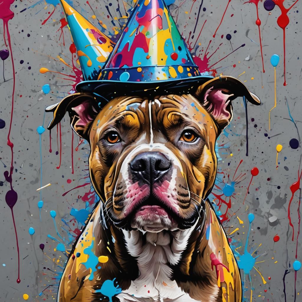 Pitbull Celebrates Birthday in Vibrant Street Art