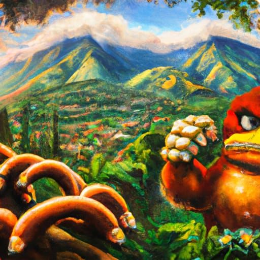 Ugandan Knuckles Oil Painting in Luminist Style