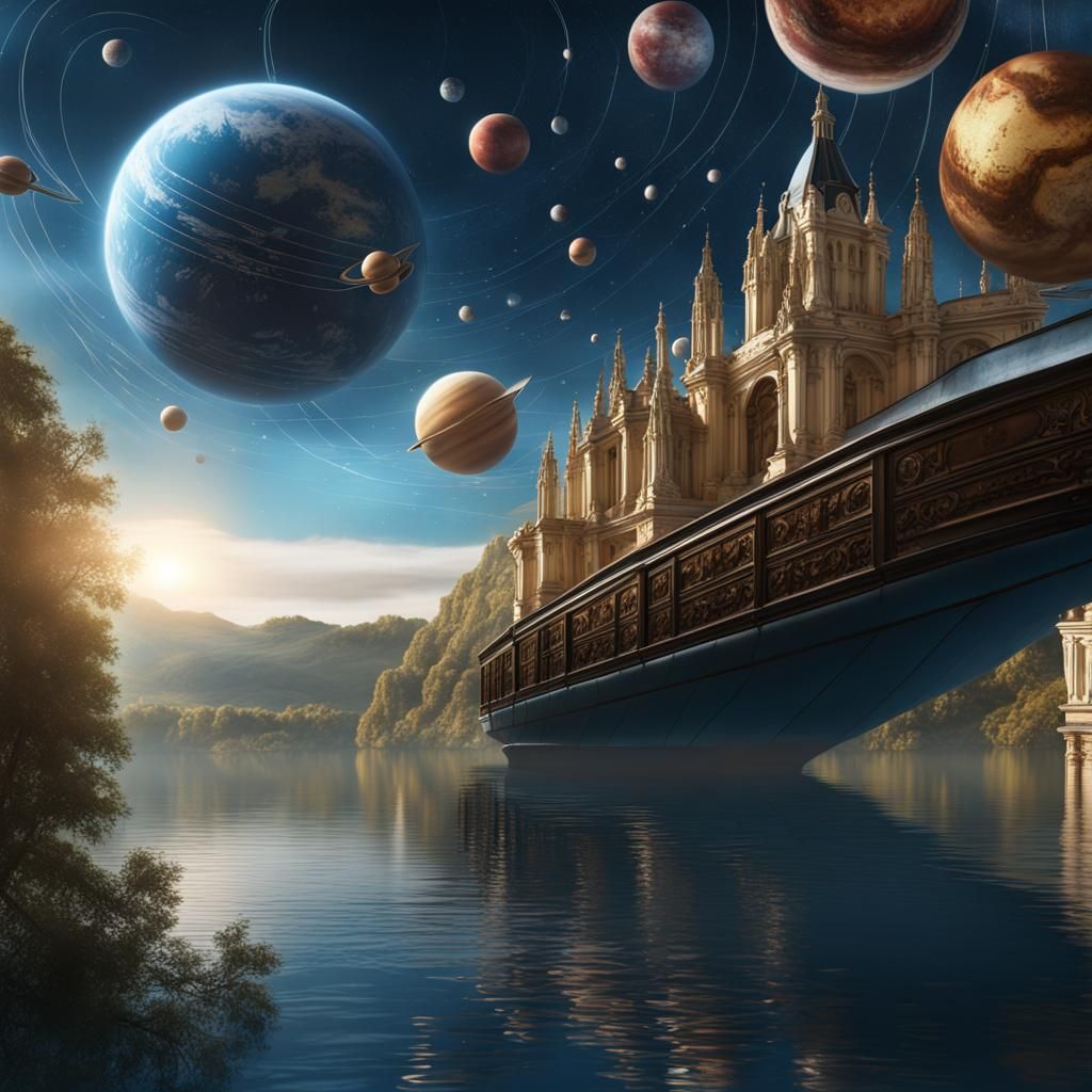 Planets Dance Above the Austrian Blue Danube