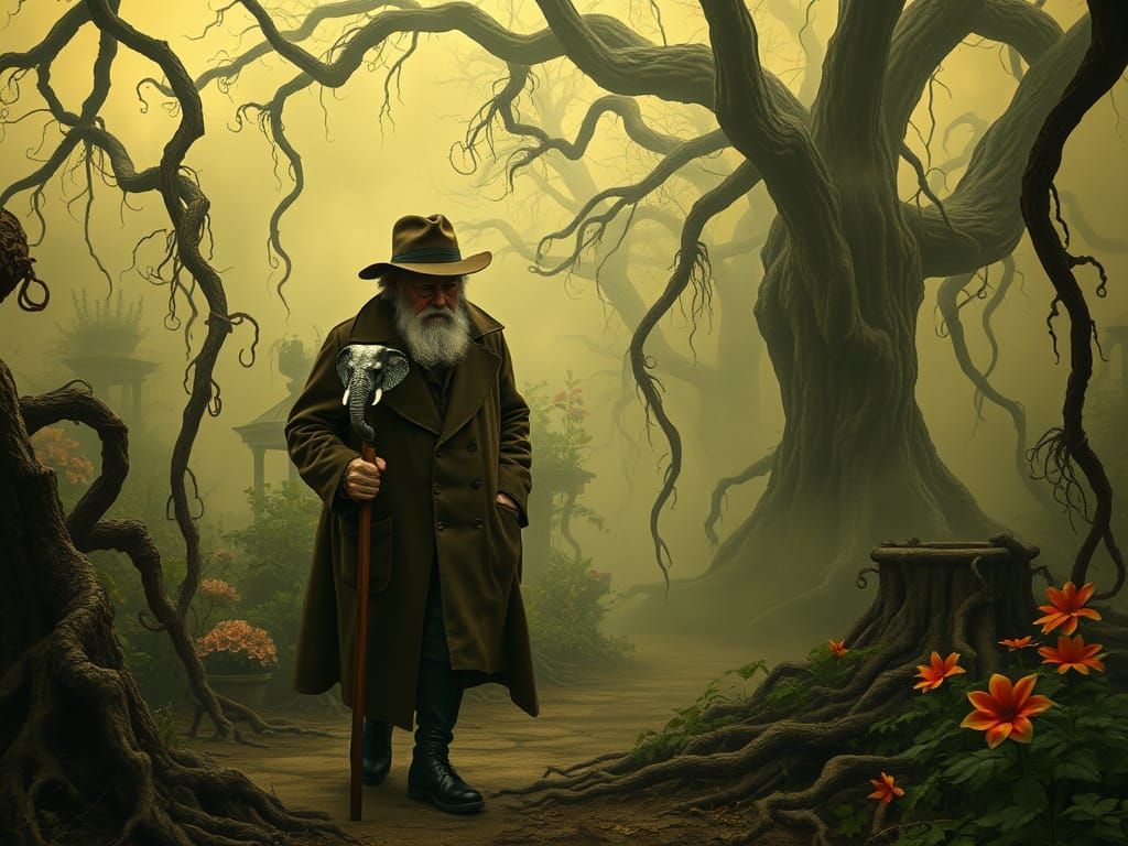 Eccentric Professor Navigates Mysterious Botanical Garden in...