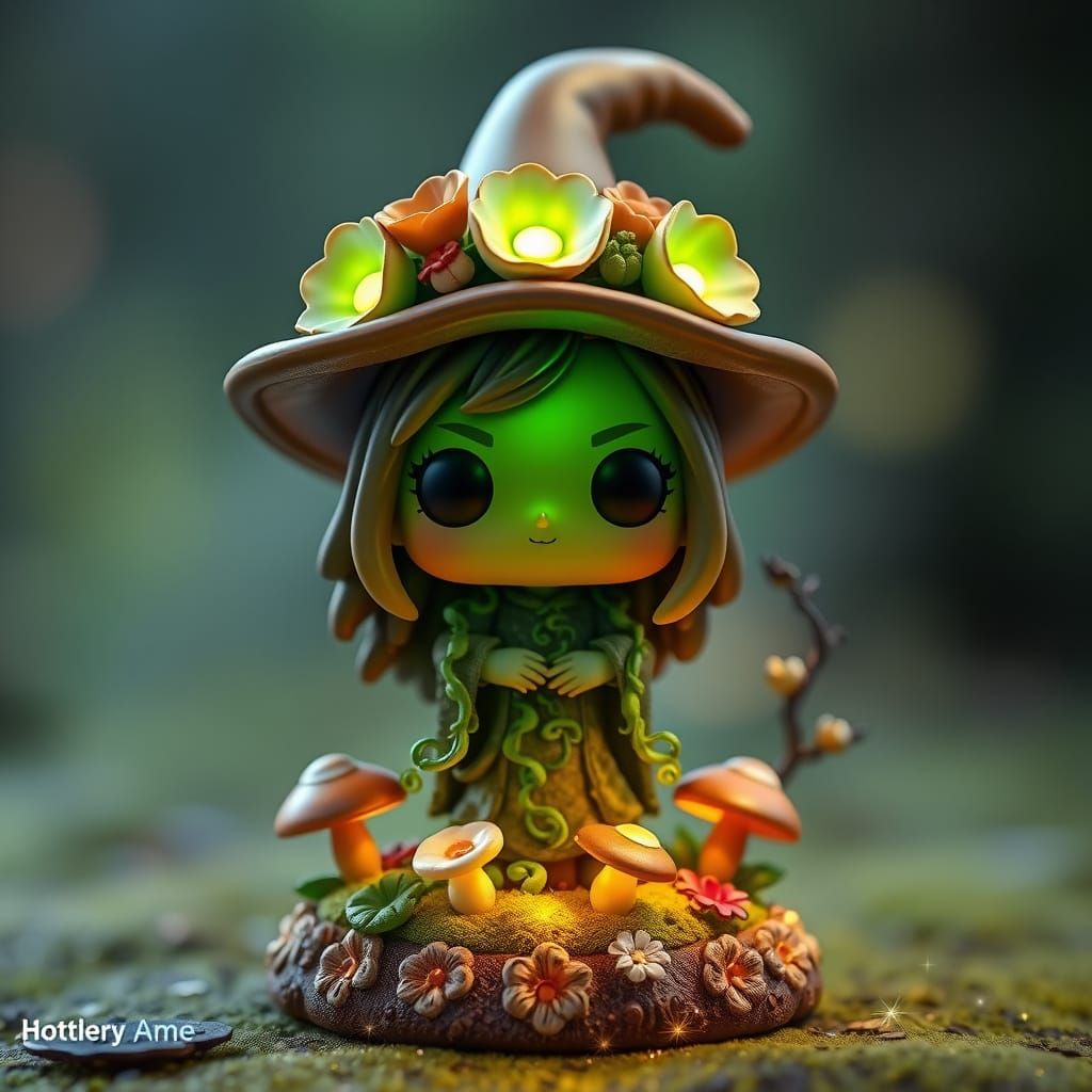 Forest Witch Funko Pop in 3D Anime Style