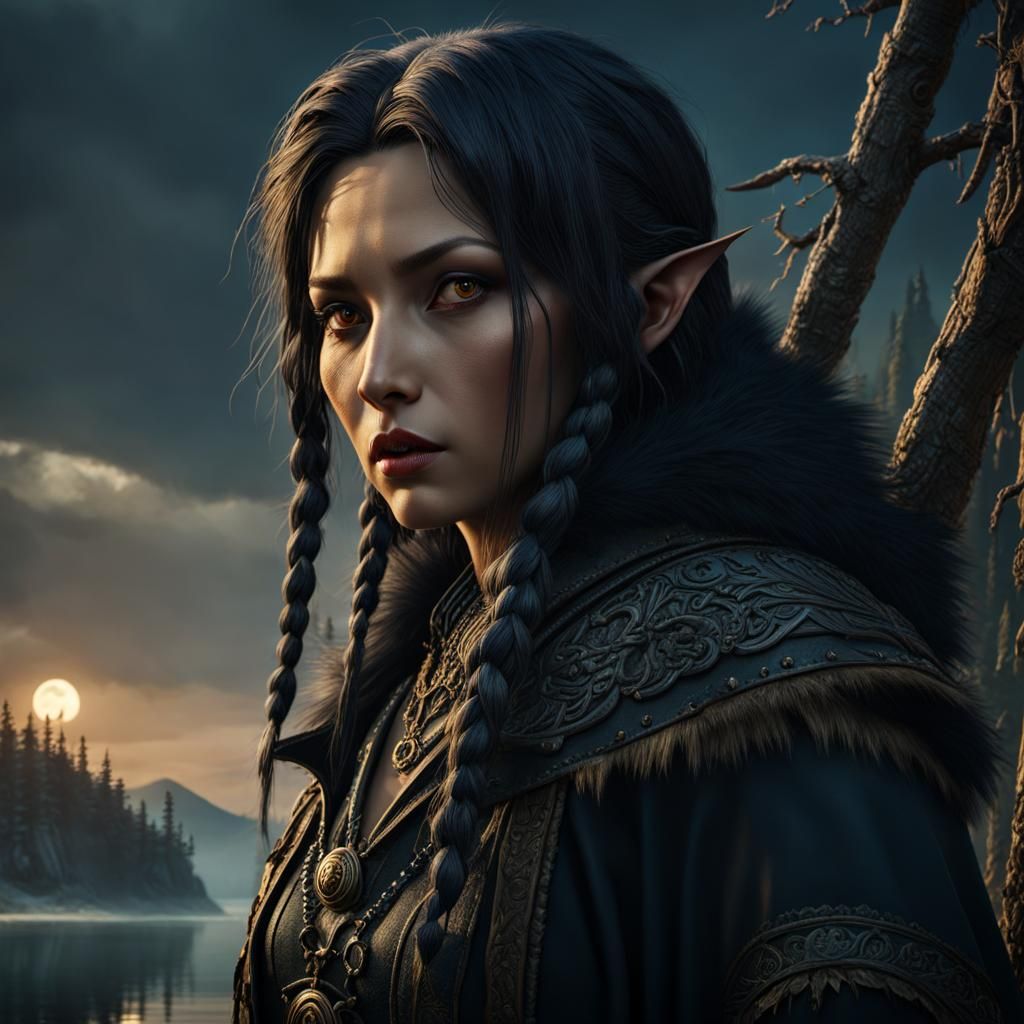 Baba Yaga and Werewolf at Mystical Lake Baikal