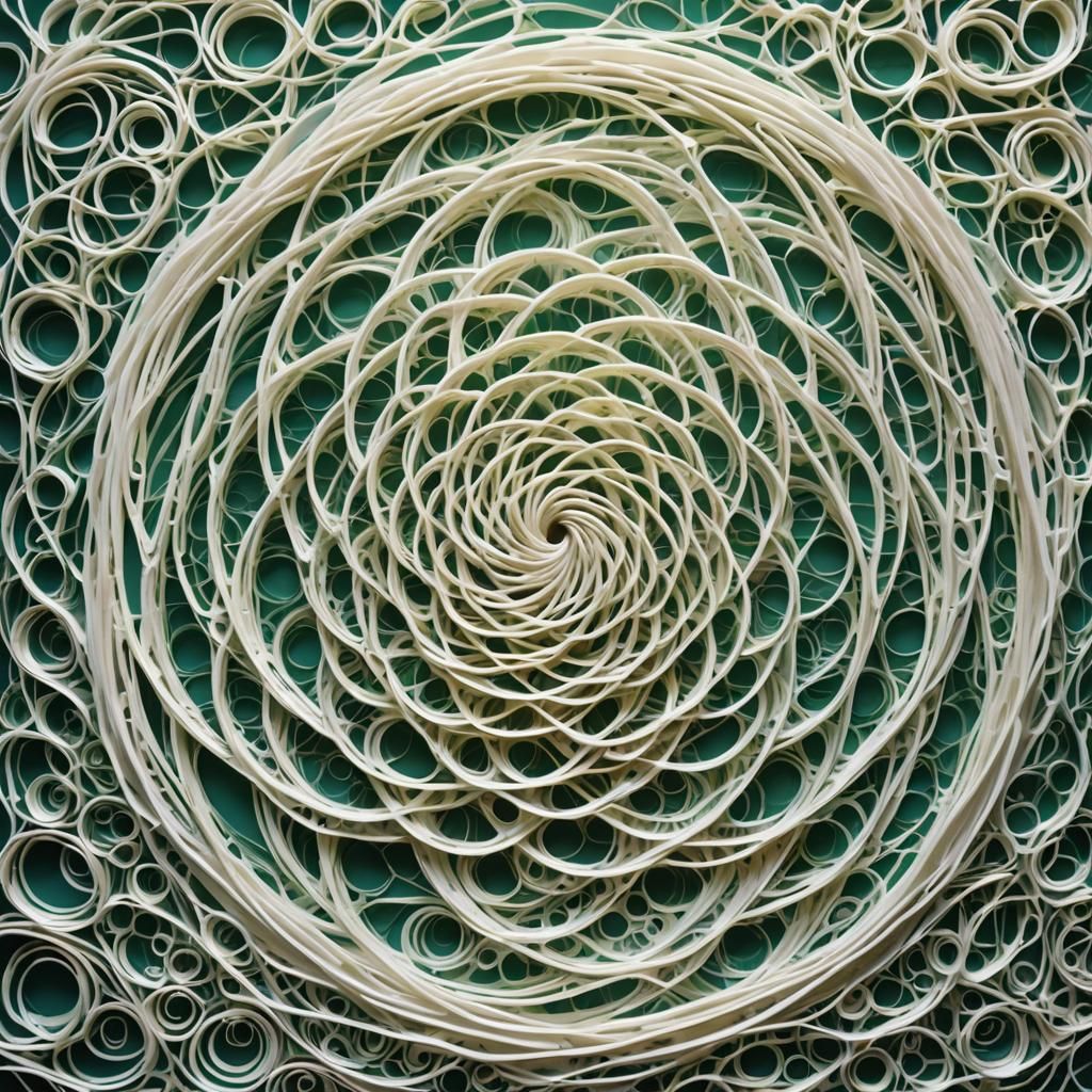 Swirling Foam Art: A Glorious Watery Creation