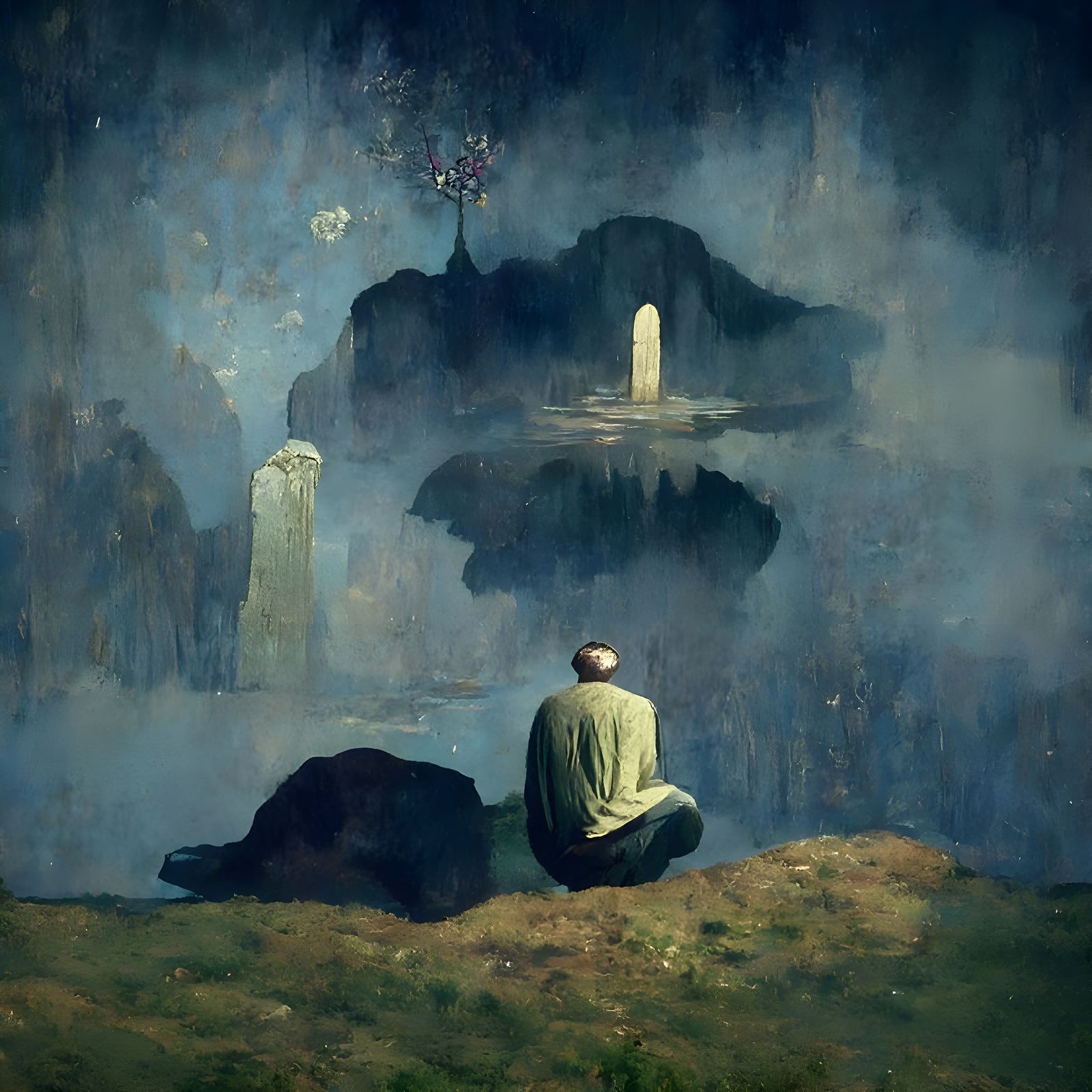 Existential Contemplation as Detailed Impressionistic Painti...