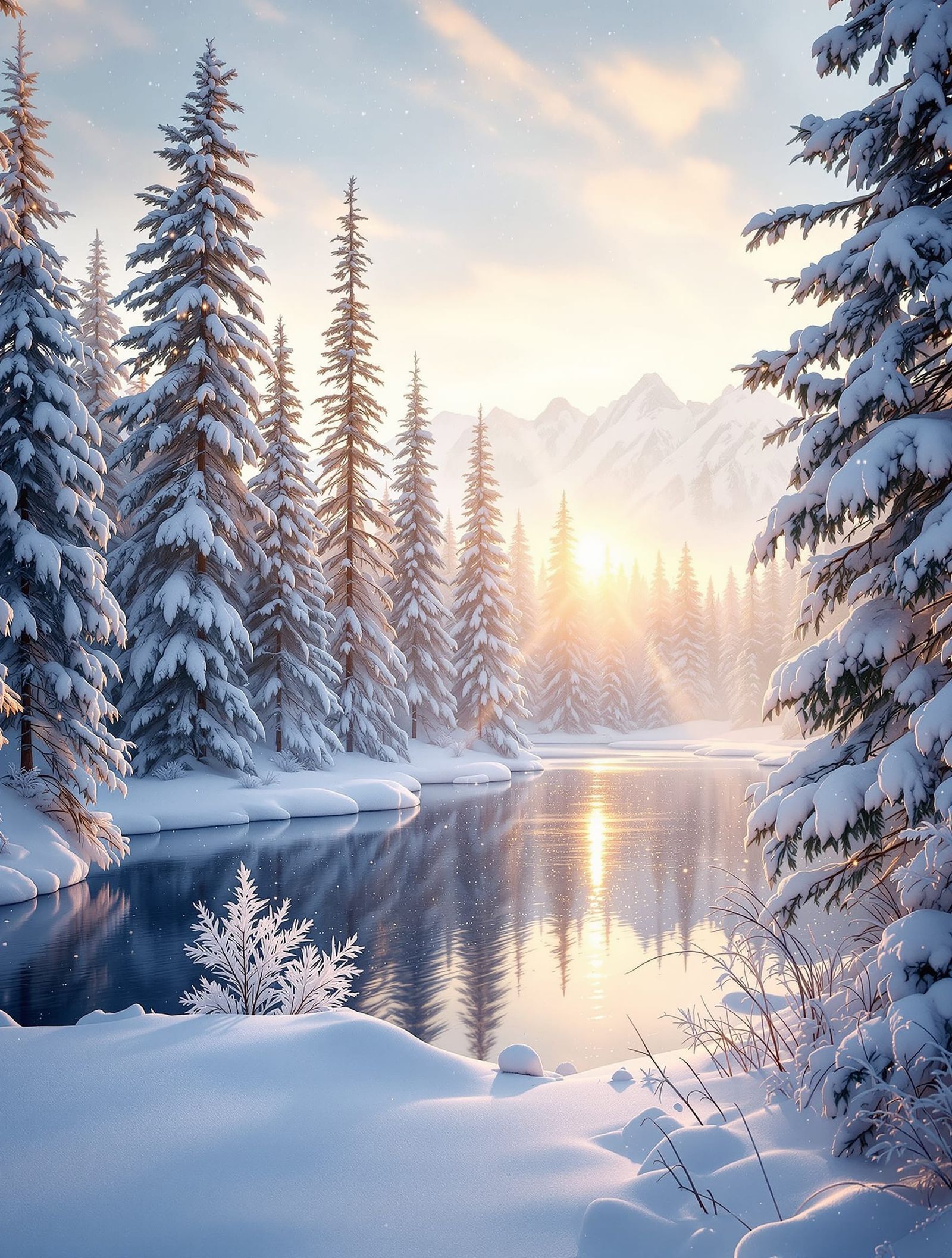 winter wonderland landscape