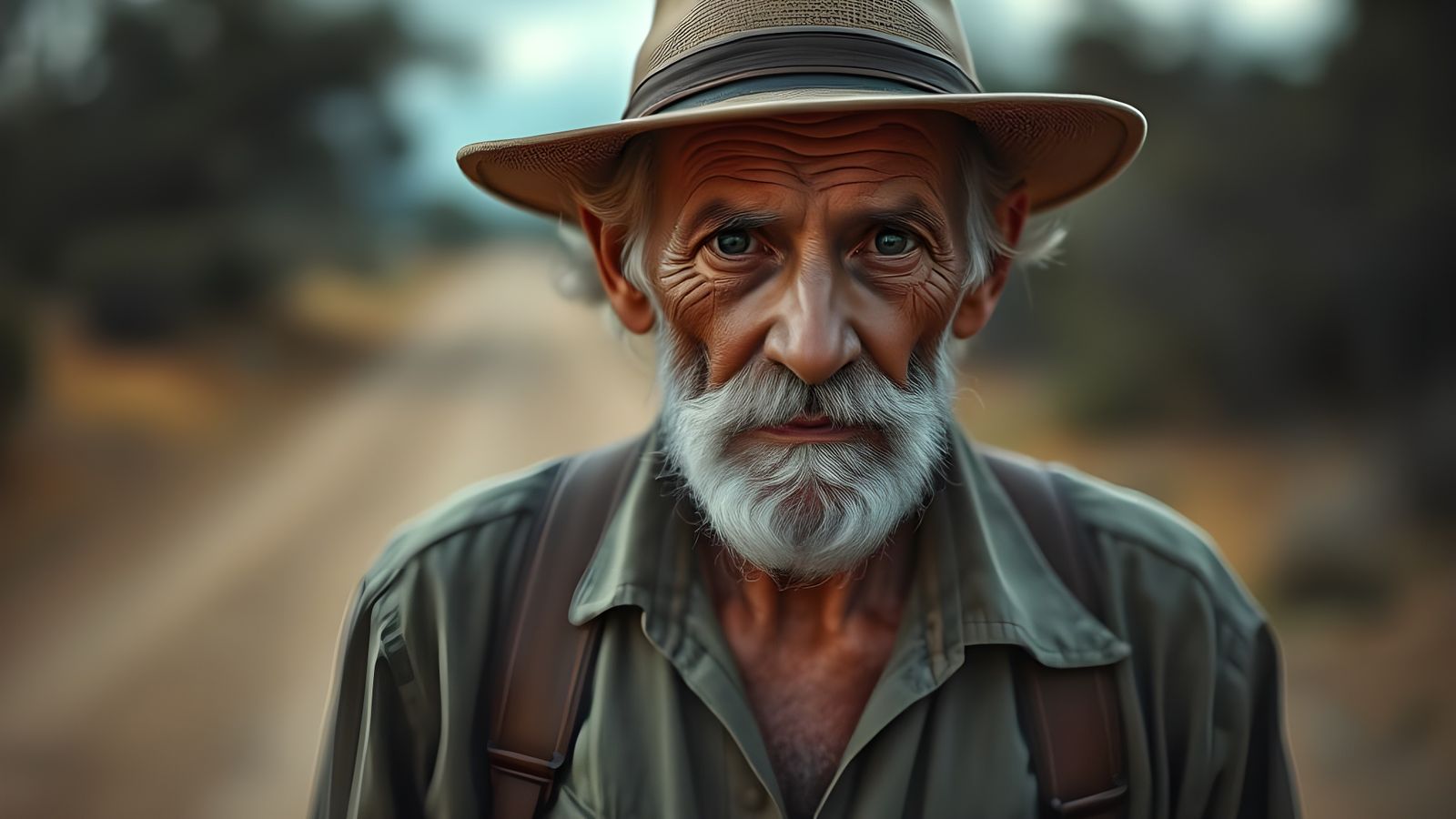 Rugged Australian Swagman Captured in Photorealistic Portrai...