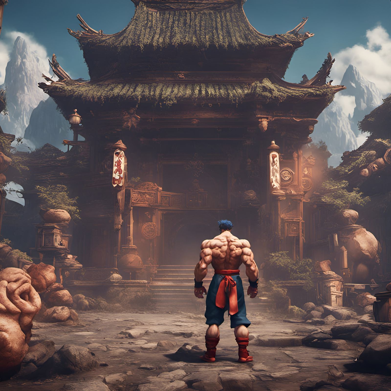 Street Fighter Legacy: Detailed Matte Painting