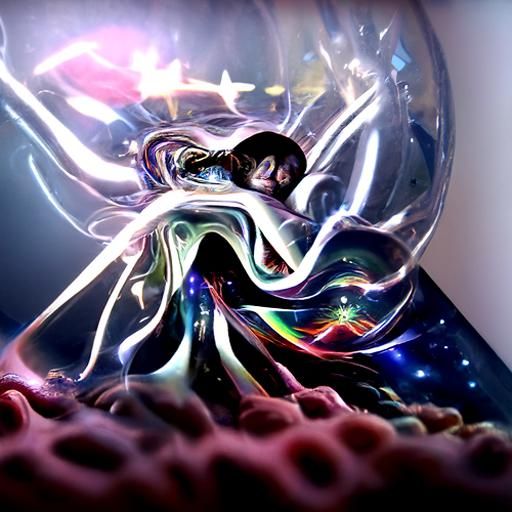 Holographic Dream Vortex: Astral Cosmic Illustration