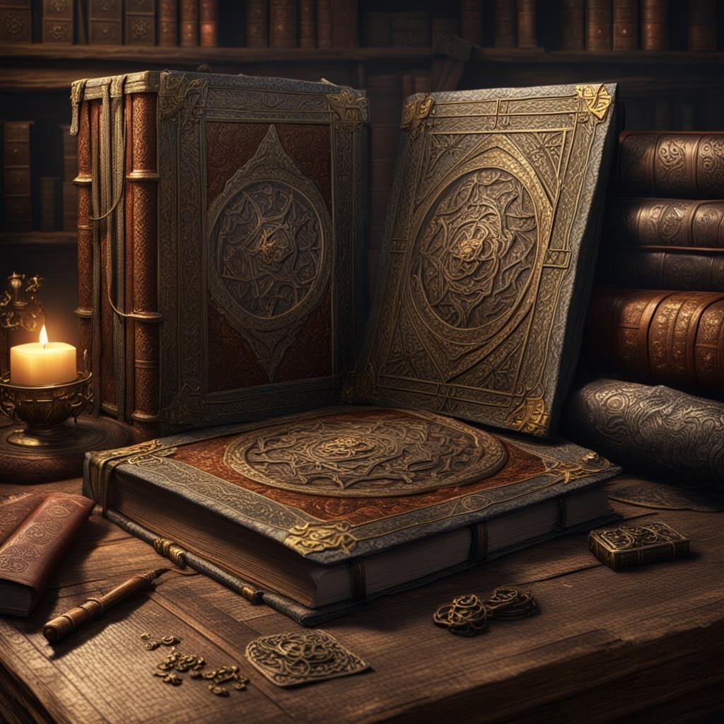 Dragon Scale Tome with Ancient Spells