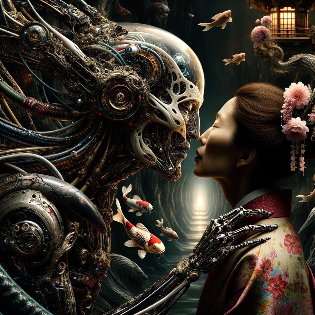 Eerie Kiss: Organic Machine in Symbolist Dream