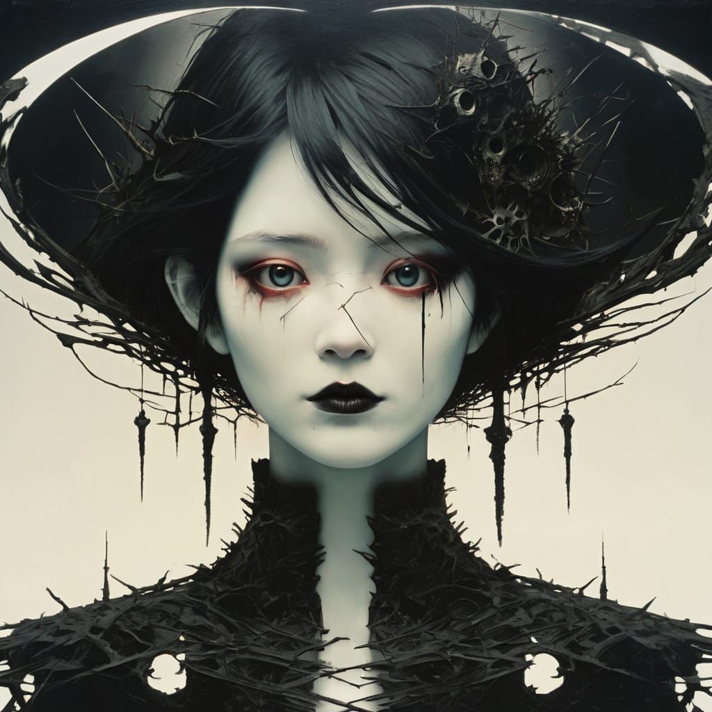 Dark Dream Eclipse in a Macabre Forest