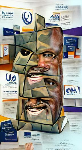 Shaquille O'Neal: Cubist Insurance Salesman