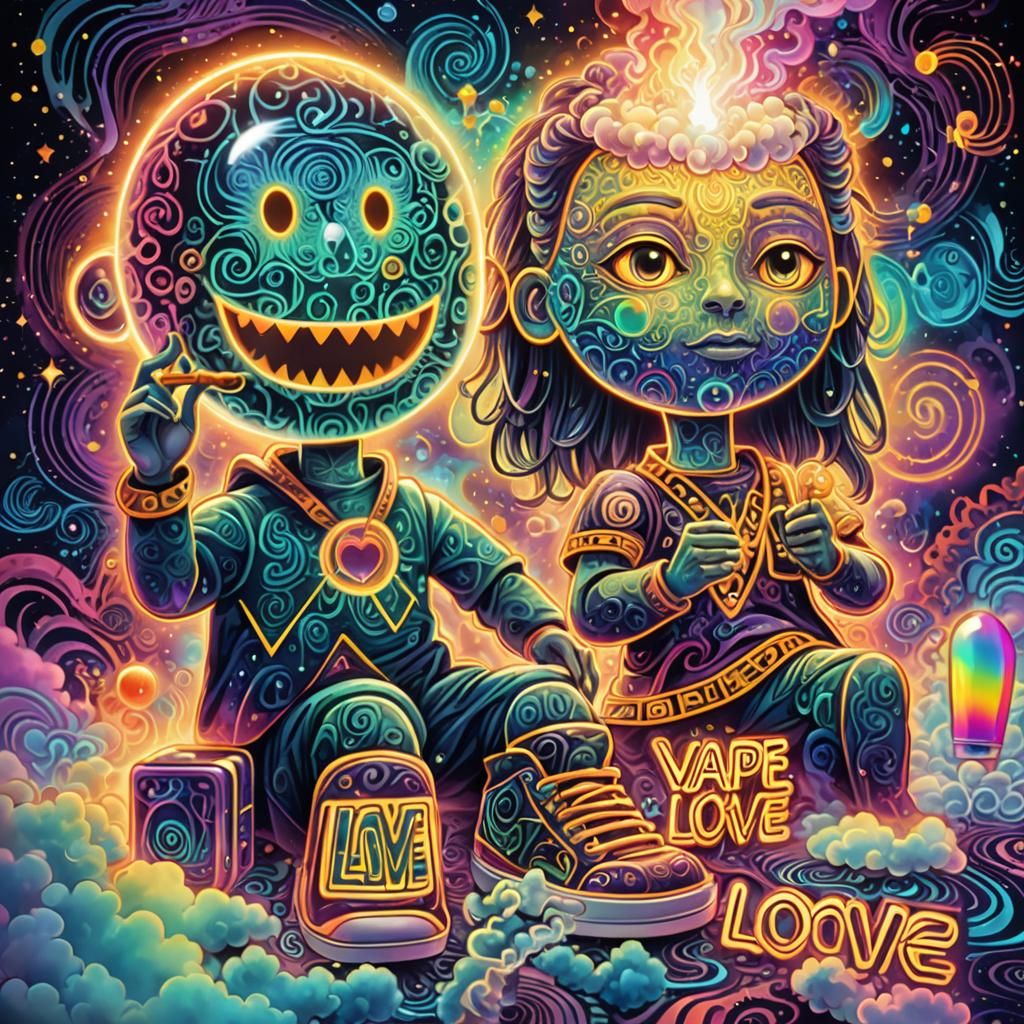 Holographic Cosmic Entity with Vape Love Message