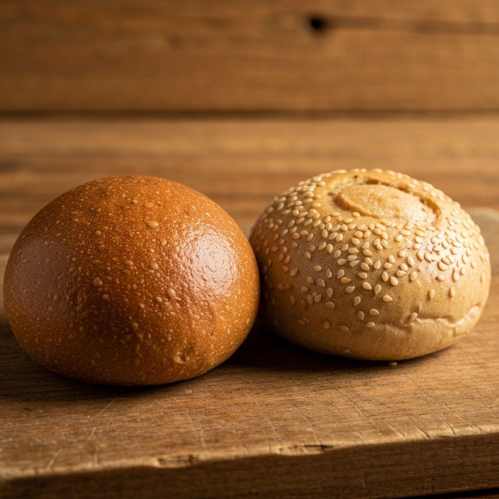 Whimsical Buns Still Life with Thumbtack Sesame Seeds