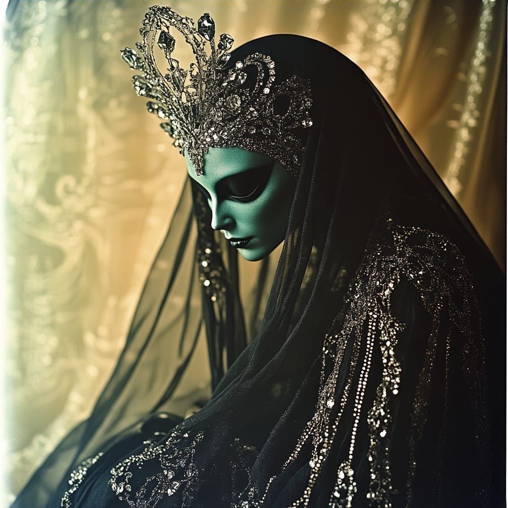 Art Deco Alien Yeti Hybrid Portrait