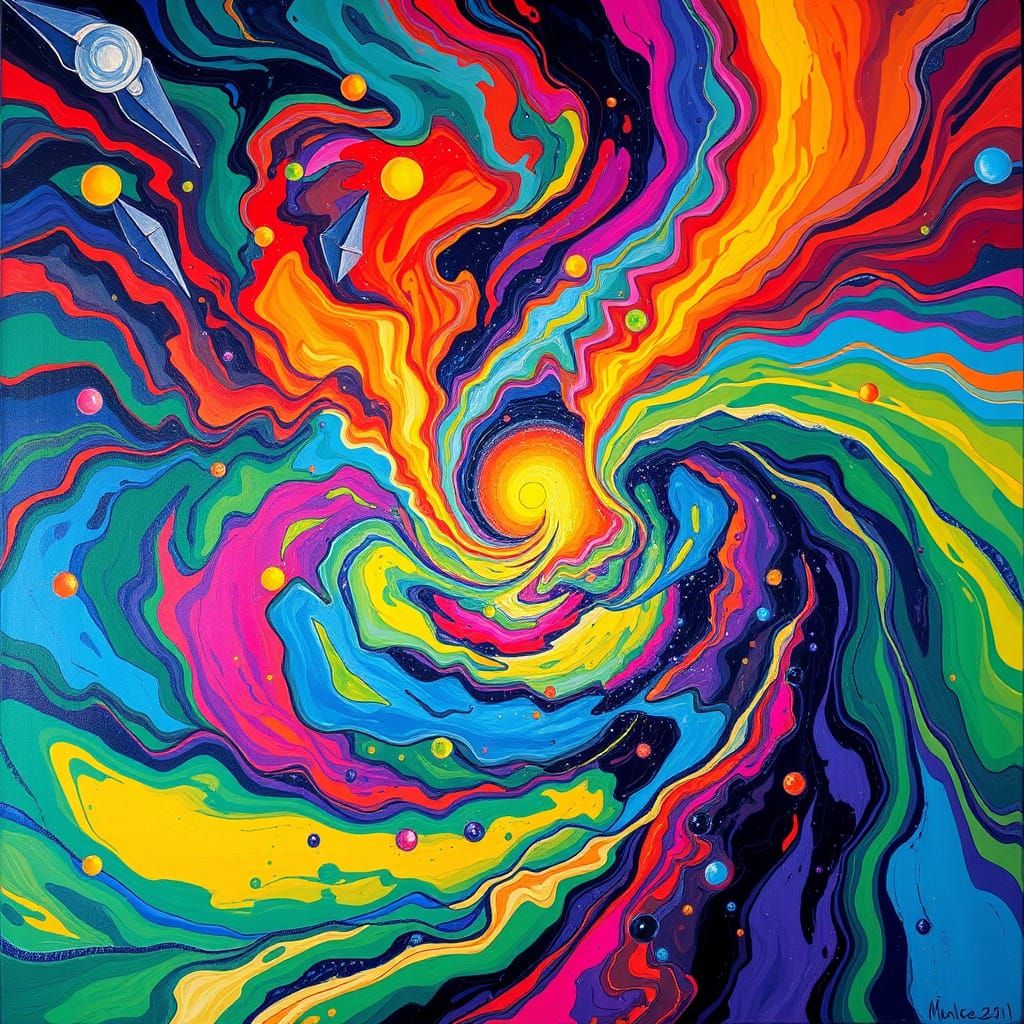 Cosmic Dreamscapes in Vibrant Colors