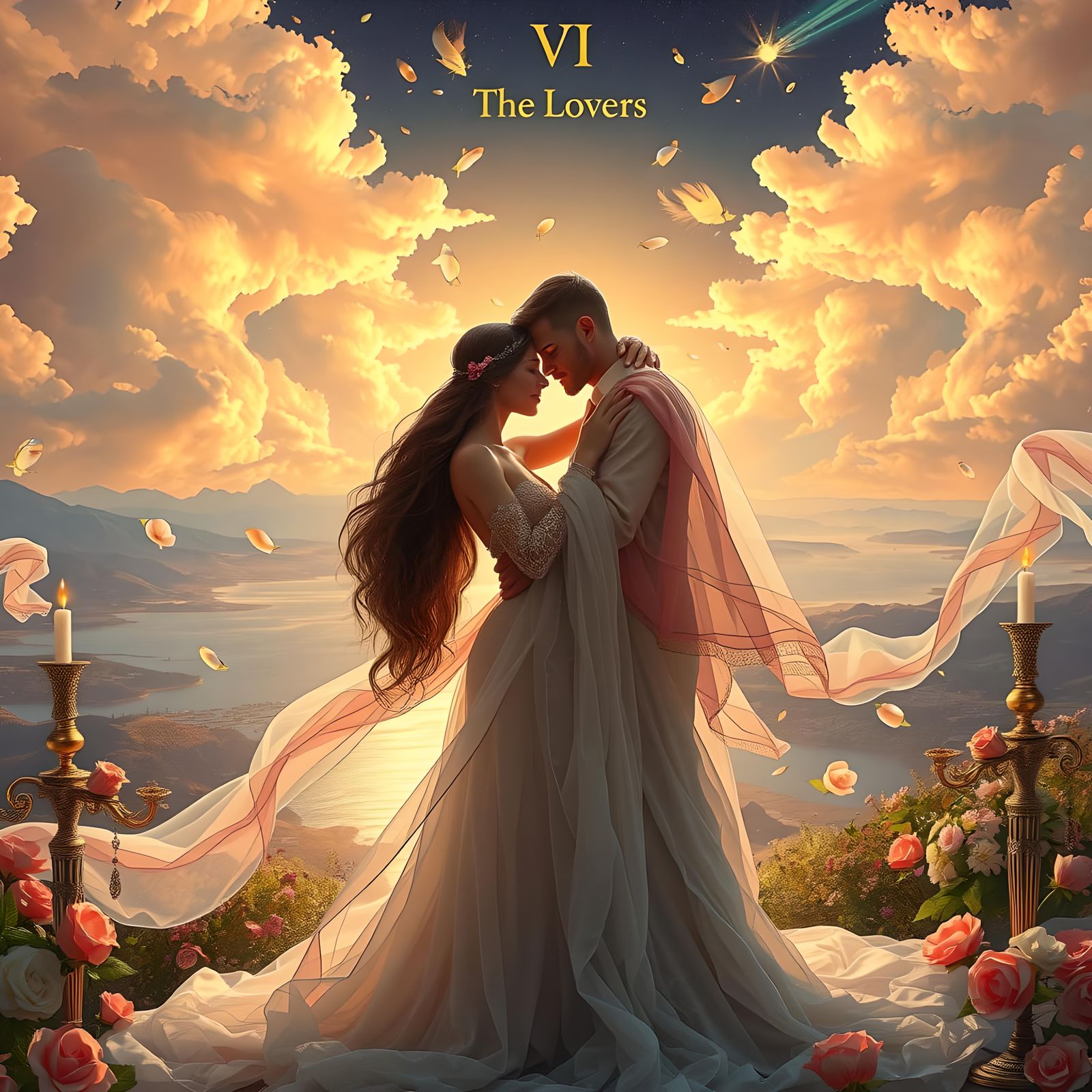 VI The Lovers tarot card 💗