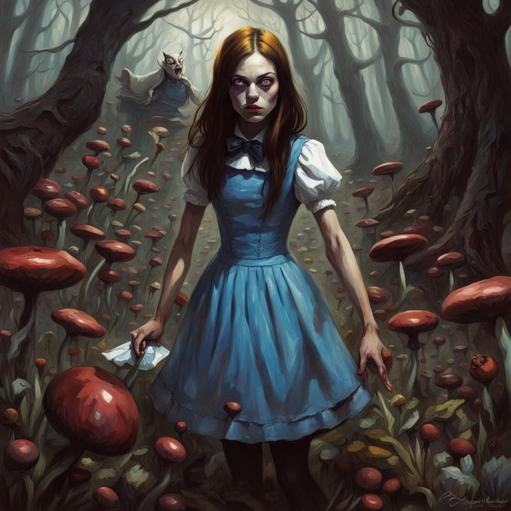 Macabre Alice in Wonderland Descent