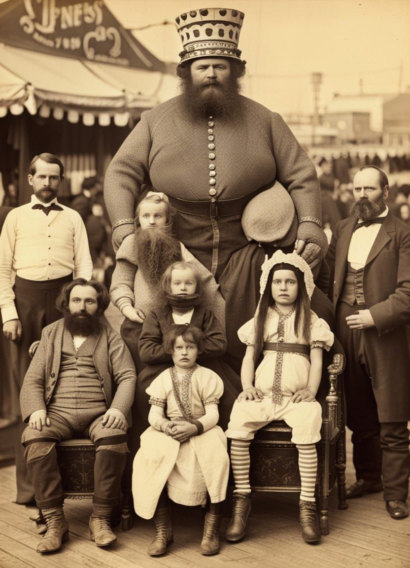 Coney Island Freak Show, 1872: A Vintage Photo