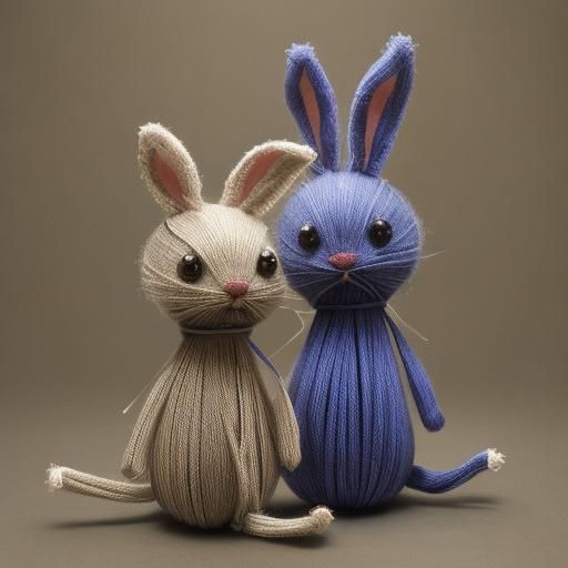 String Art Mad Rabbit: A Sculptural Creation