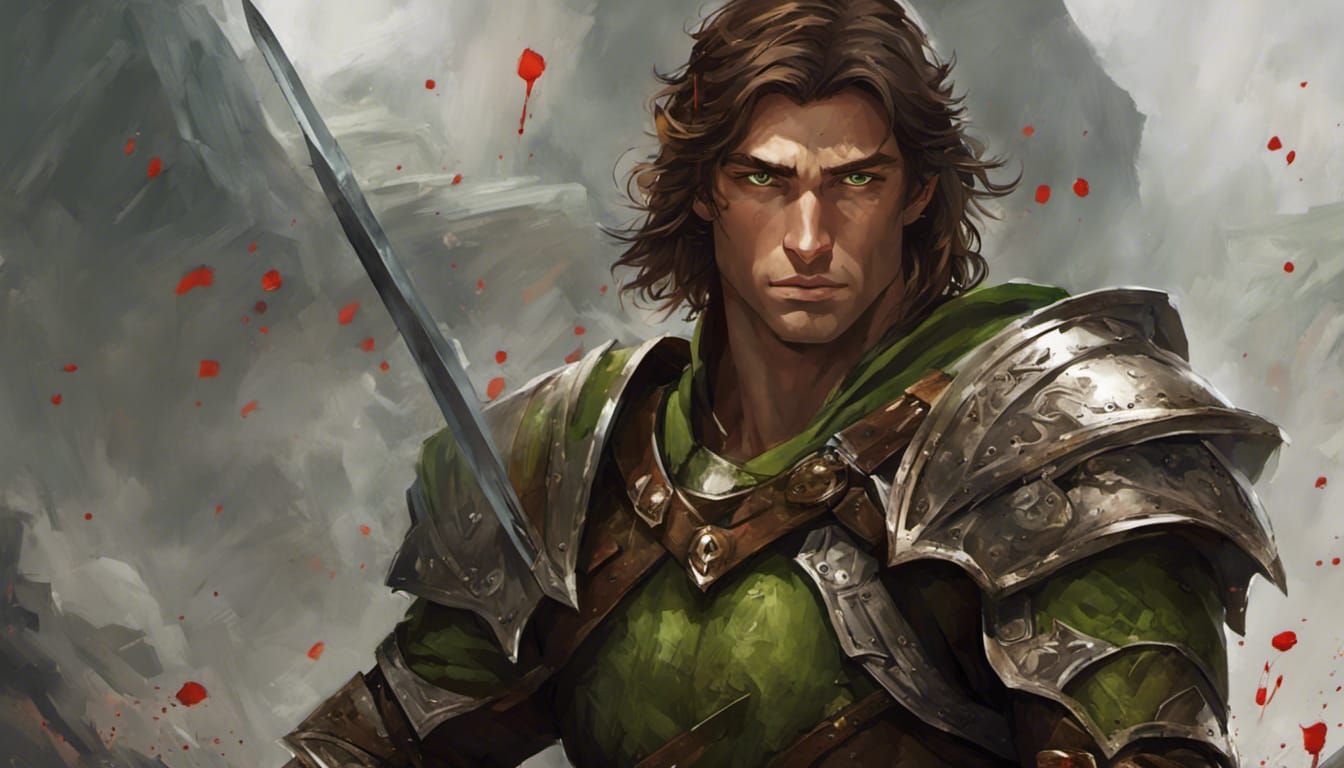 Heloras, sun elf fighter