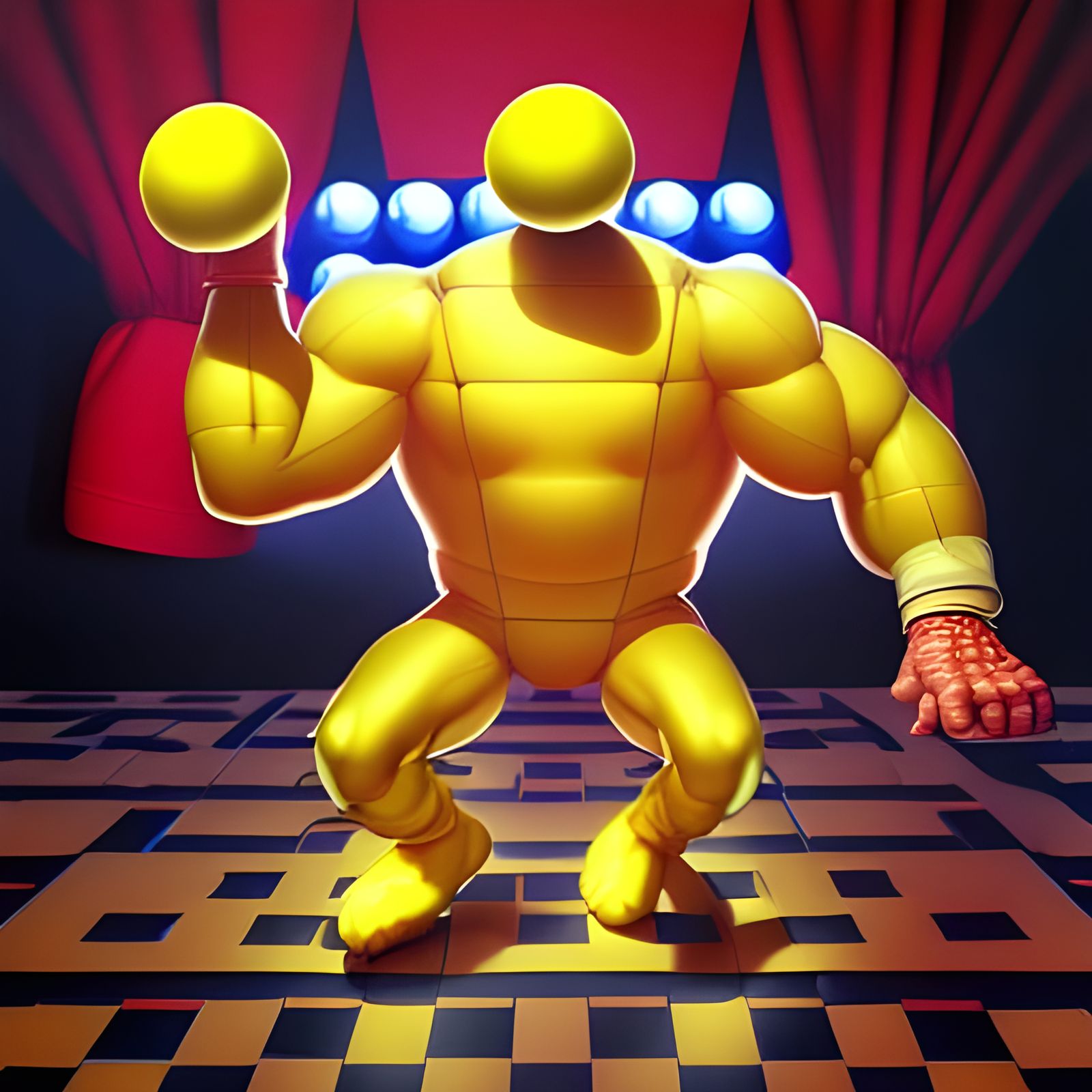 Based on that hand, I have so many questions about what is underneath that outfit.