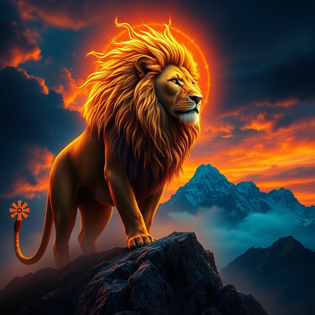 Regal Lion of Judah Dominates the Mountain