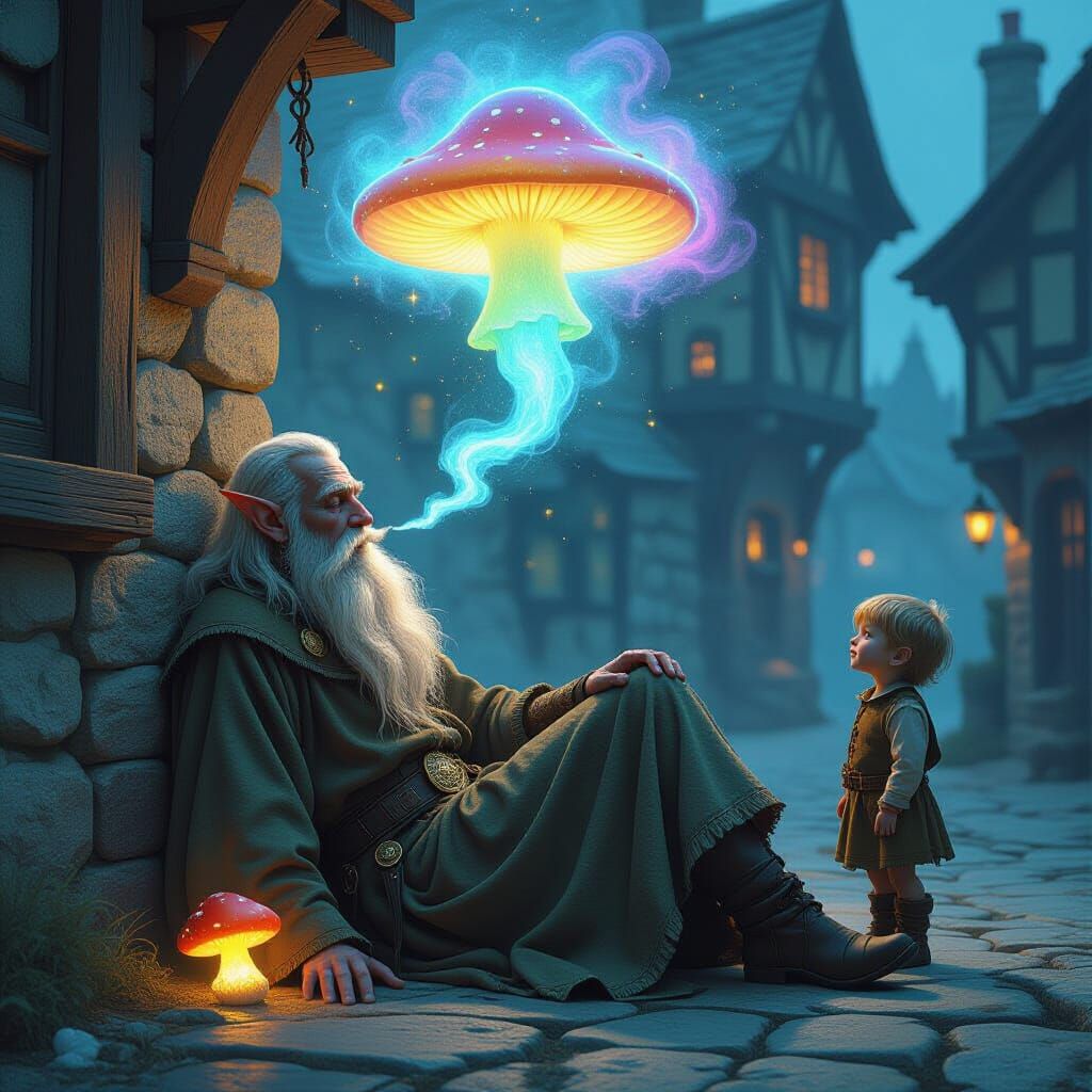 Drunken Elf's Dream: A High-Fantasy Matte Painting