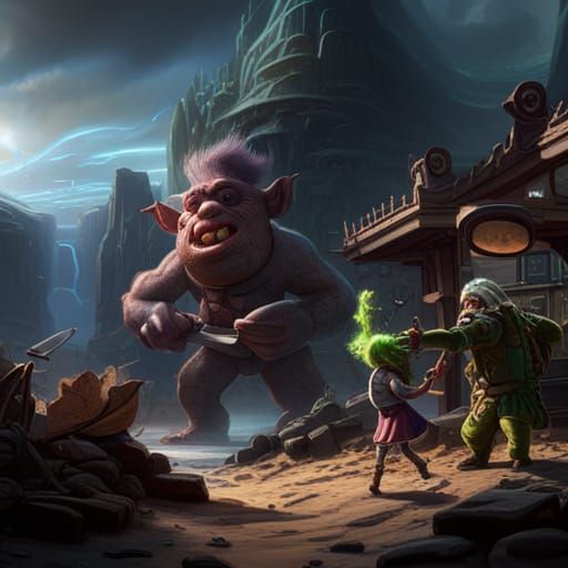 Troll's Soda Commercial: Detailed Matte Painting