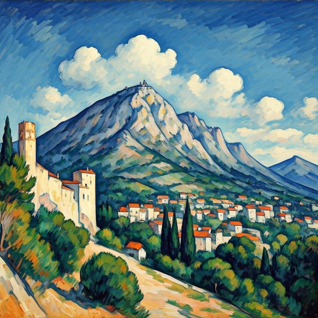 Montagne Sainte-Victoire: Impressionist Landscape