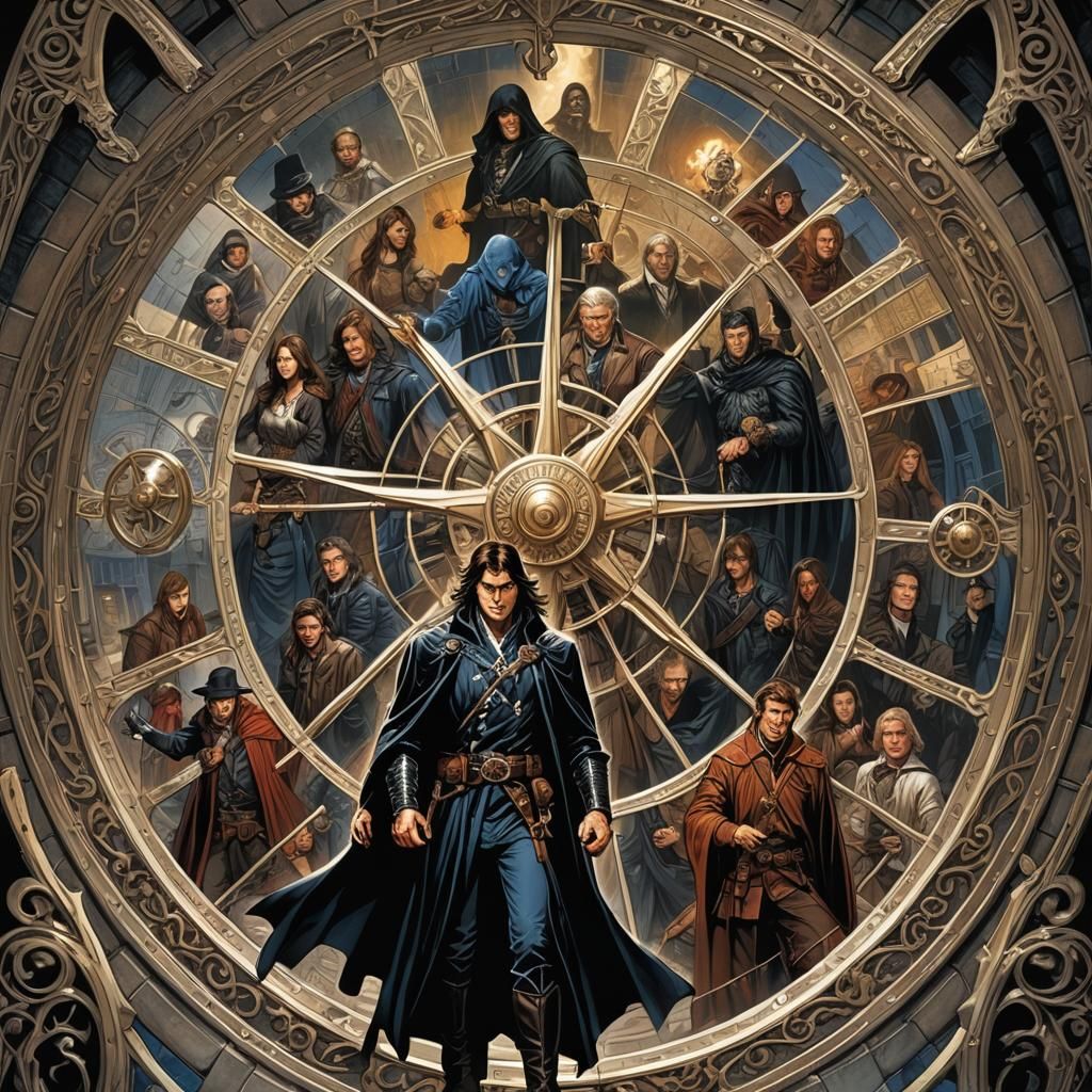 Wheel of Time and Crime in Comic Book Art