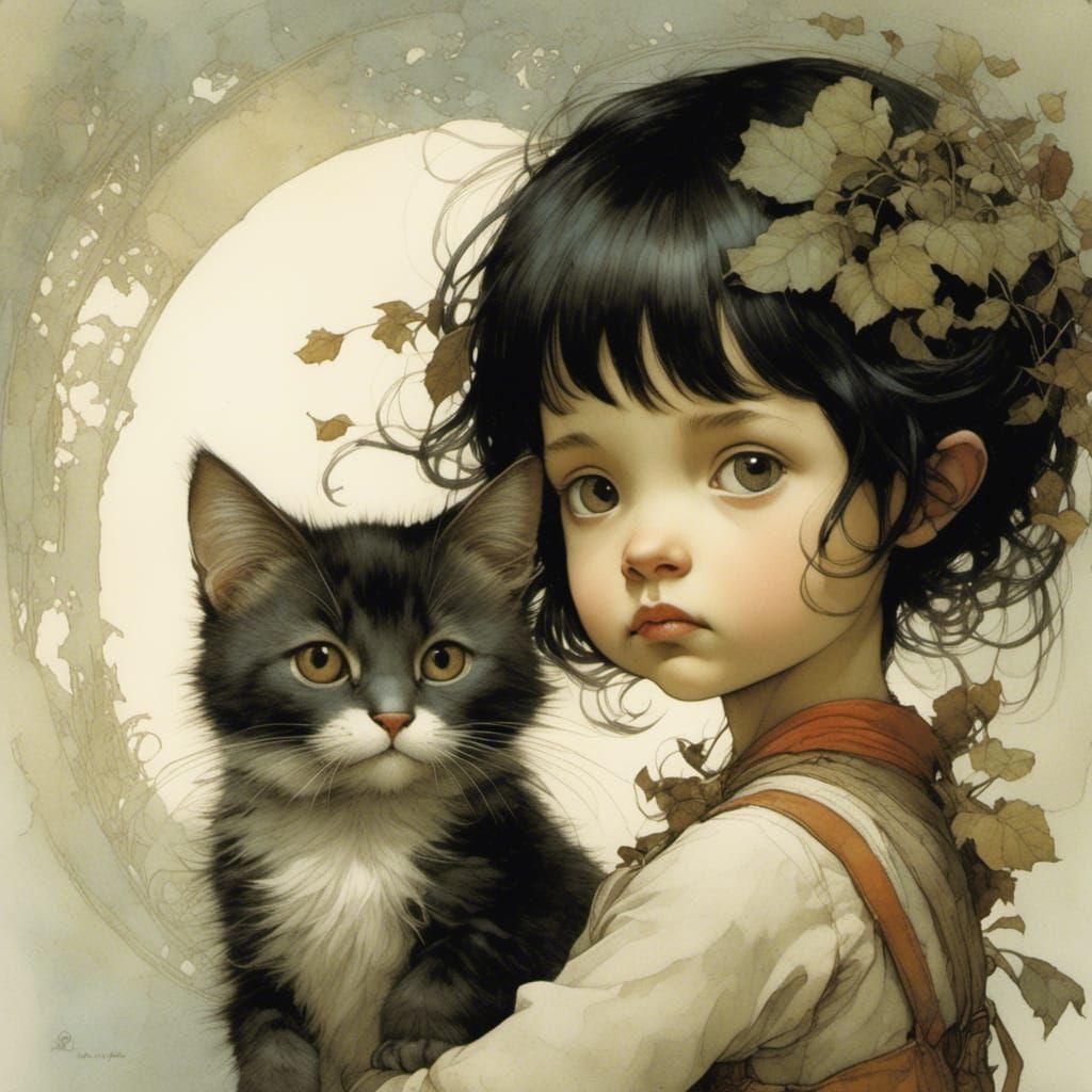 Fantasy Portrait with Detailed Hair Design