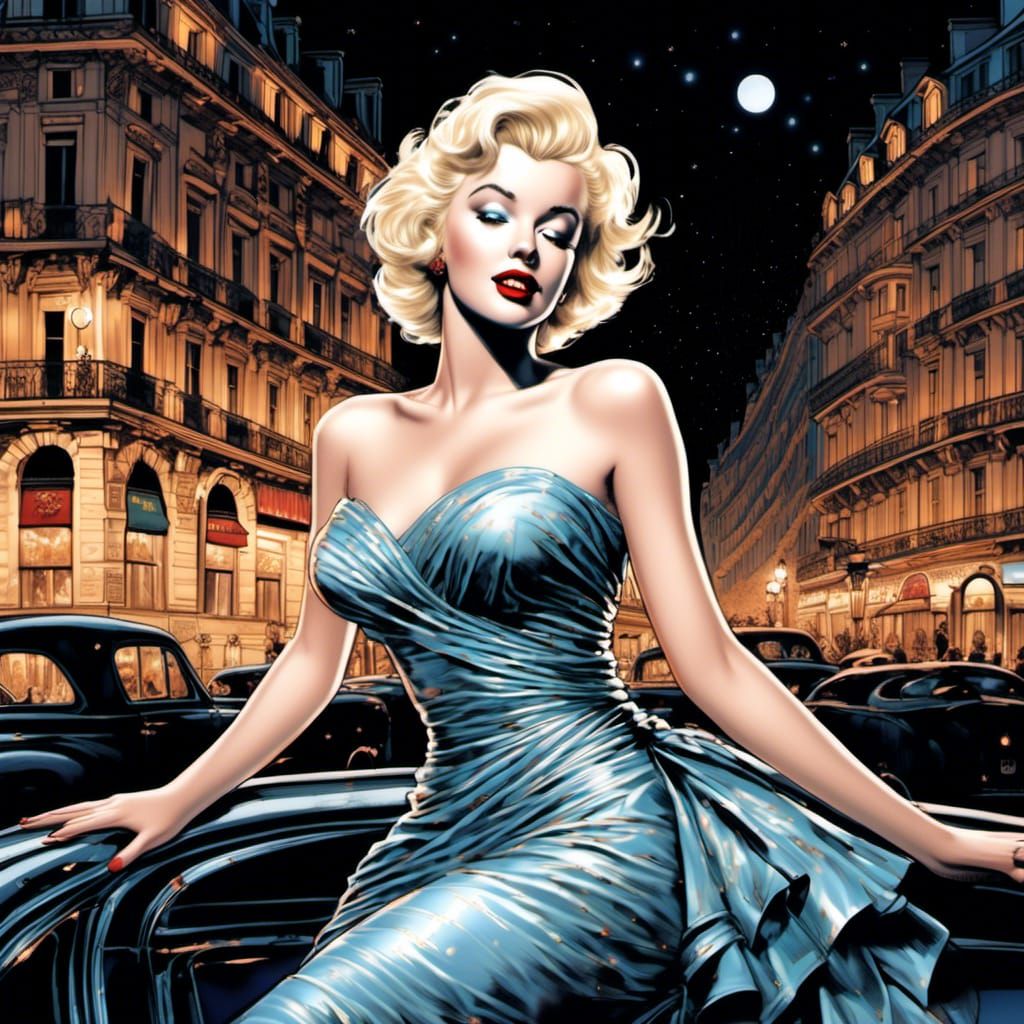 Marilyn Monroe in Paris, Comic Book Art
