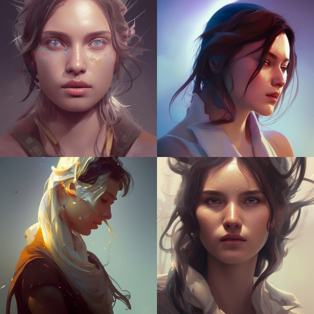 Detailed Portrait with Dynamic Lighting