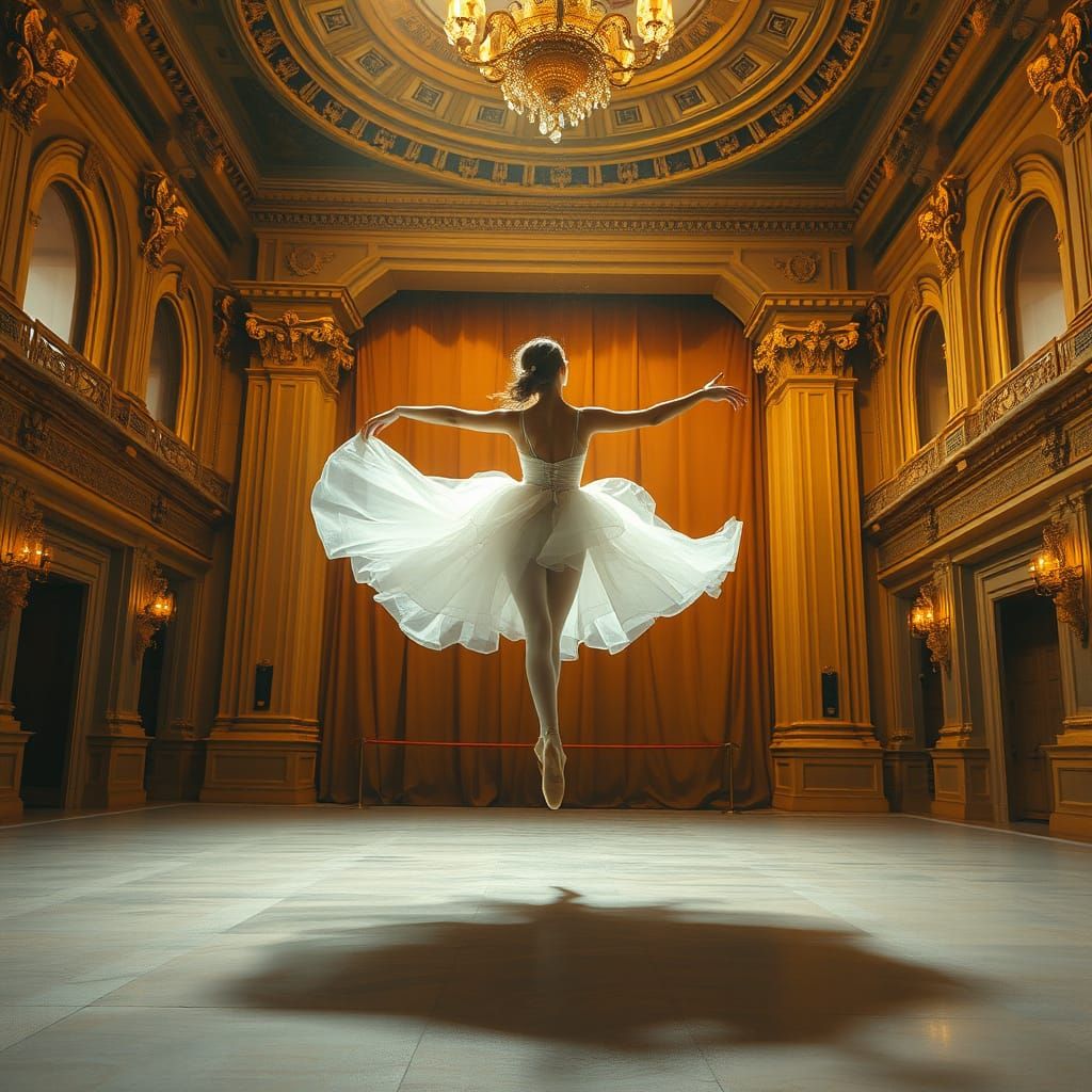 Ethereal Ballerina in Grand Stage Dance
