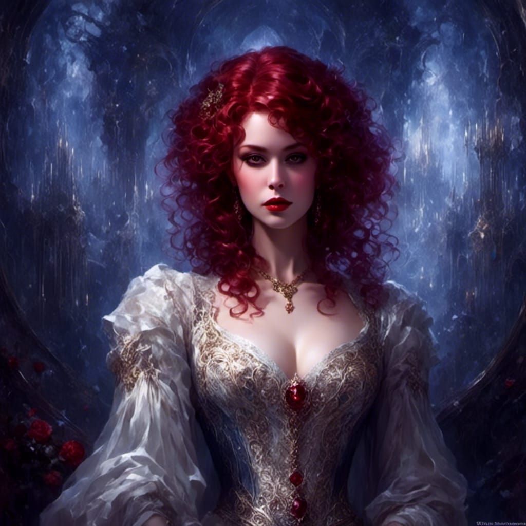 Victorian Vampire Mina Harker Portrait