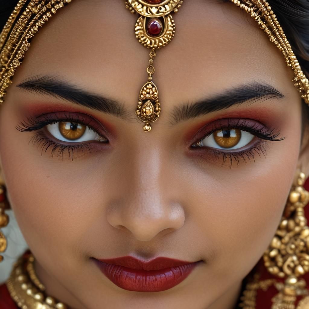 Indian Girl in Sari: Professional Portrait