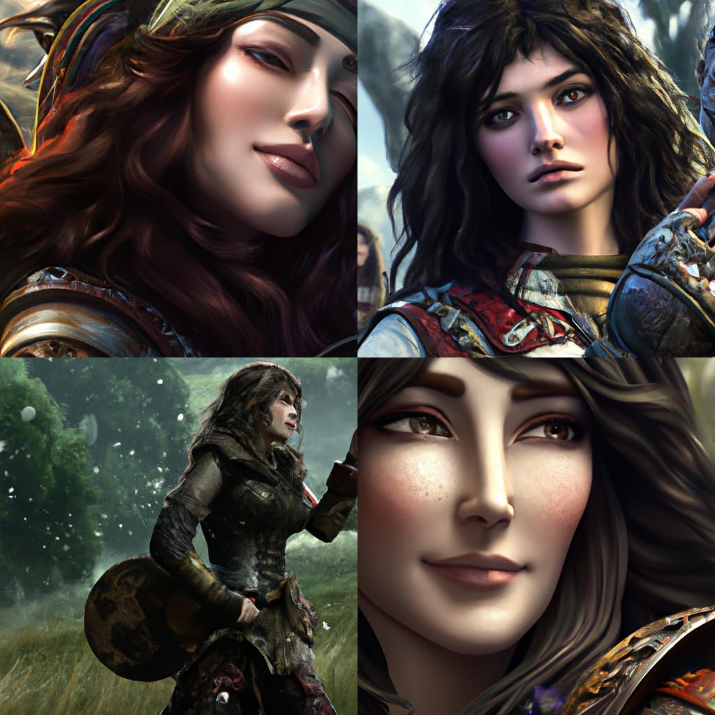 Kate Bush as Bard, Fighter, and Druid