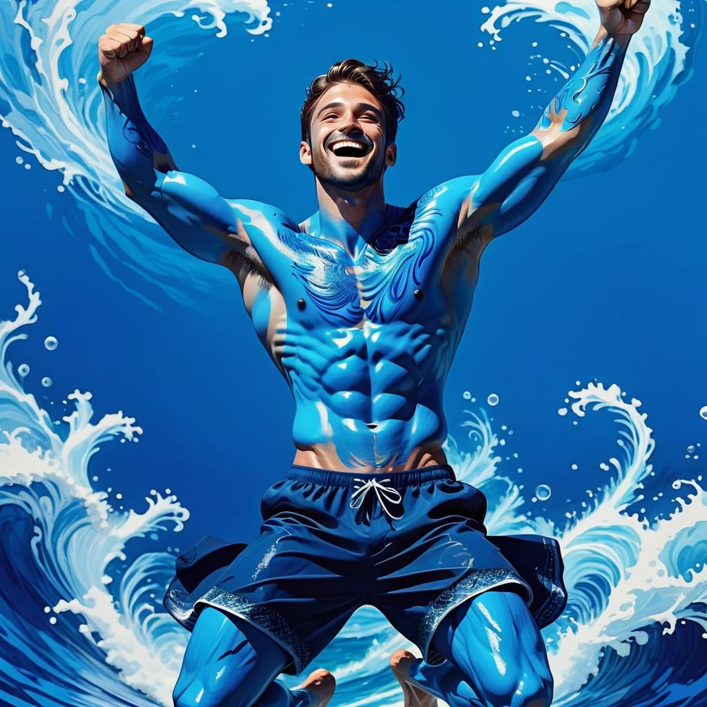 Blue Paint 3