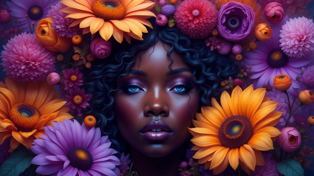 Surreal Beauty in Vibrant Bloom