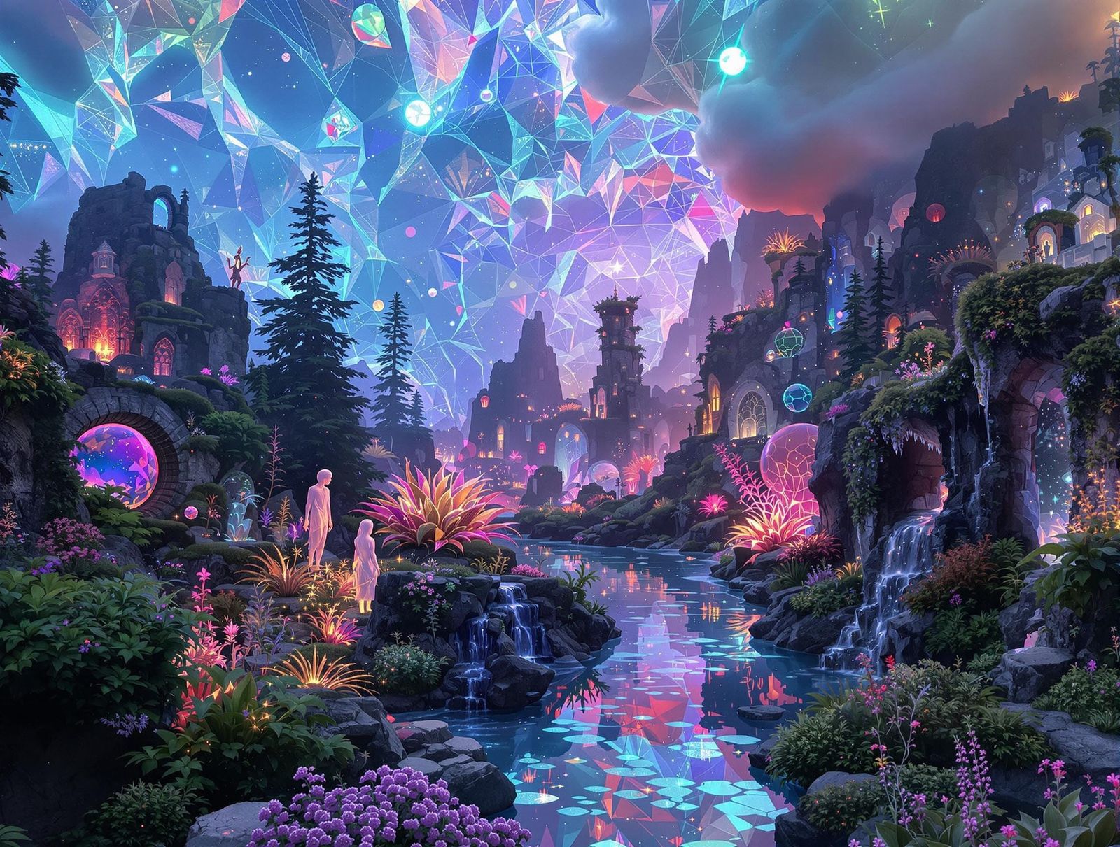 Fractoluminescence in a Smoky Proustite Eden Project