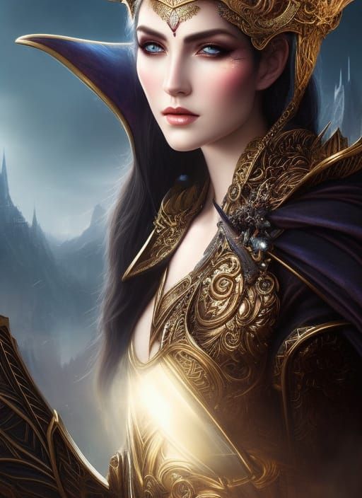 Steampunk Elf Artificer Portrait in Hyper-Realistic Style